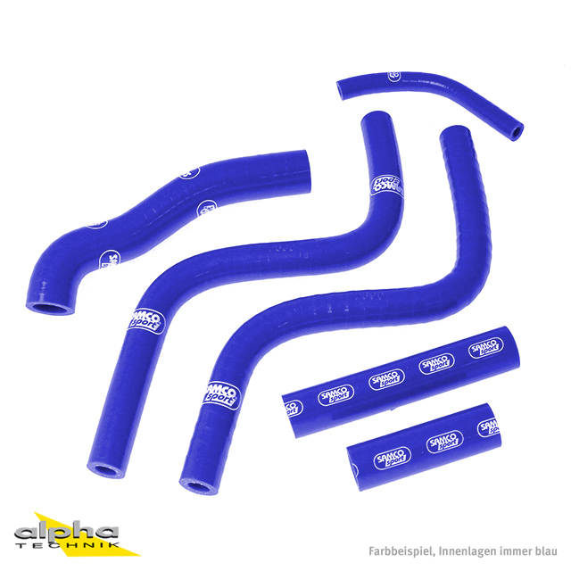 SAMCO SPORT Siliconschlauch Kit blau für Honda CR250R Modelljahr 1988-1991