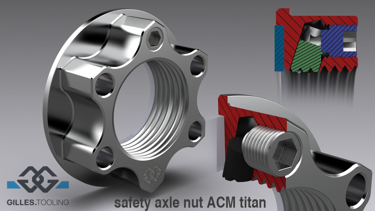 GILLES Achsmutter M24 Titan