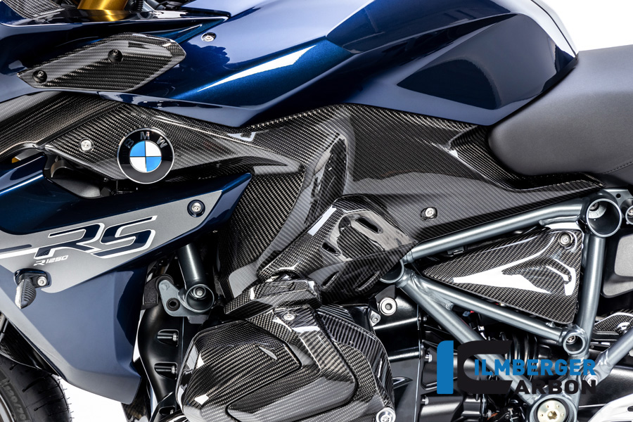 Ilmberger Carbon Seitendeckel unter Tank links, glänzend, BMW R1250RS 2019-