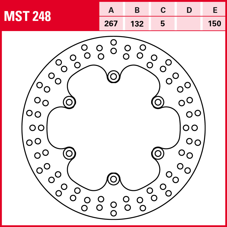 TRW Bremsscheibe Allround starr MST248