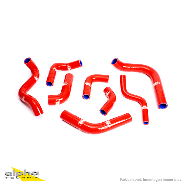 SAMCO SPORT Siliconschlauch Kit rot für Duacti 996R Testastretta 998R Testastretta Modelljahr 2001-2002