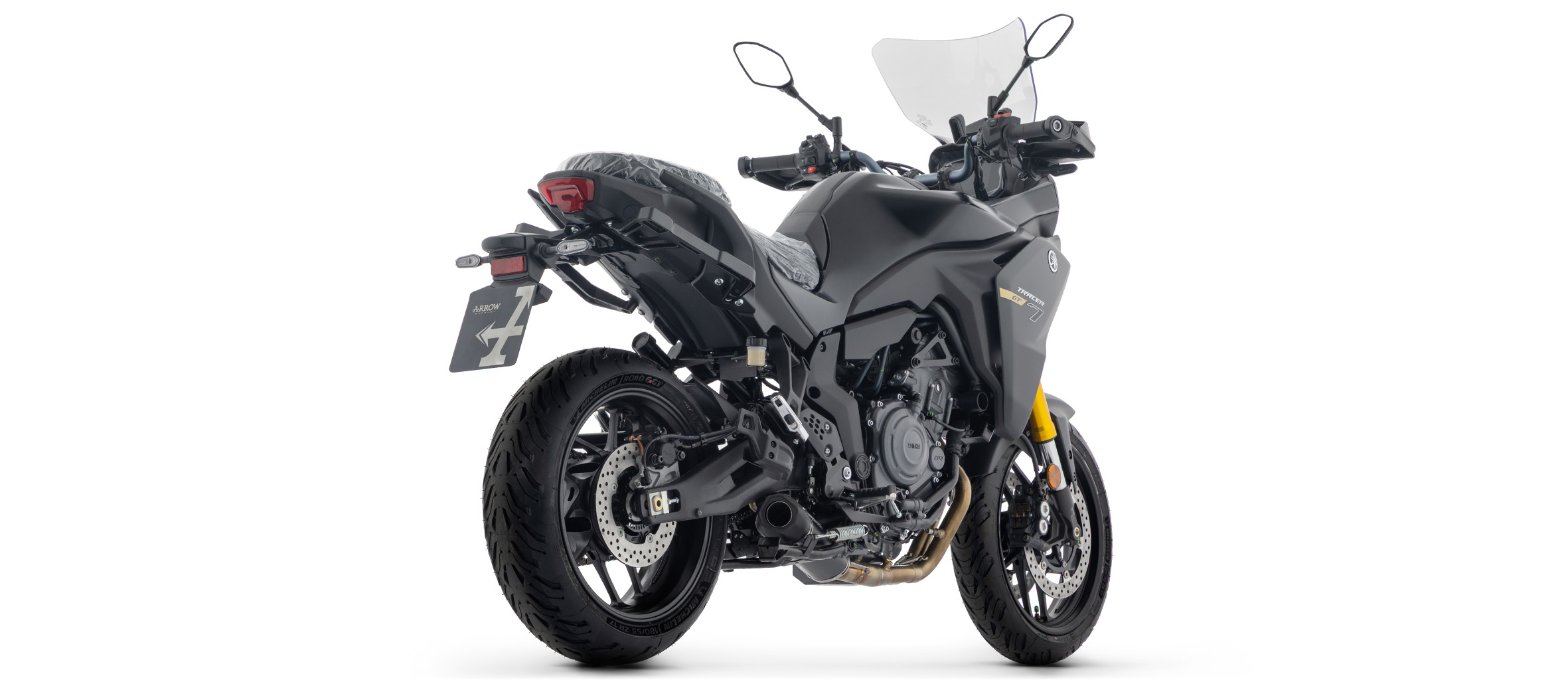 ARROW Auspuff DARK Icon Racing Komplettanlage für Yamaha Tracer 700, Tracer 700 GT, 2025-