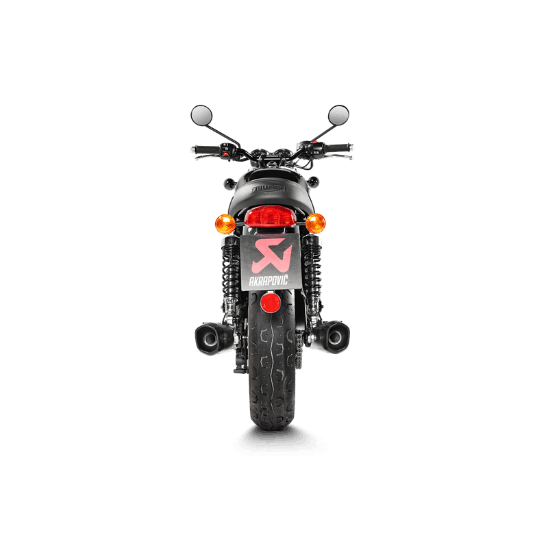 Akrapovic Slip-On Line (Titan) Triumph Bonneville T100 2017-2020 / T120  2016-2020
