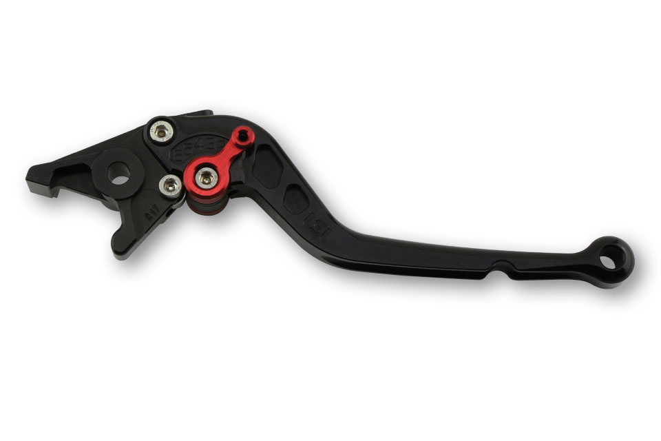 LSL Bremshebel Classic R82, lang, schwarz/rot, für Benelli Leoncino 500, 2021-, Leoncino 800, 2021- und TRK 502, 2021-