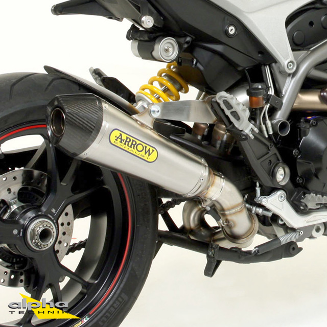 ARROW Auspuff X-KONE für Ducati Hymotard 821 2013-2015, Edelstahl
