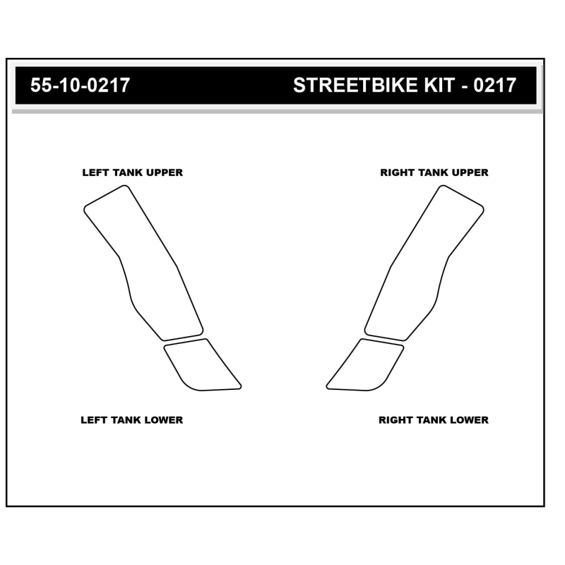 Stompgrip Tank Pad klar, Icon, für BMW, R1300GS 2024-2026