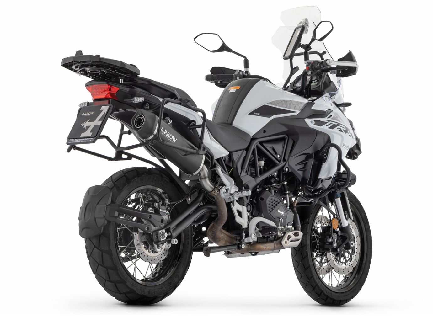 ARROW Auspuff INDY RACE EVO Aluminium DARK für Benelli TRK 502 X Modelljahr 2021-