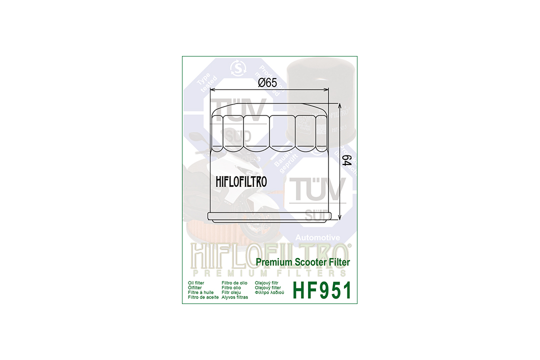 HIFLO Ölfilter HF951 für diverse Honda Modelle