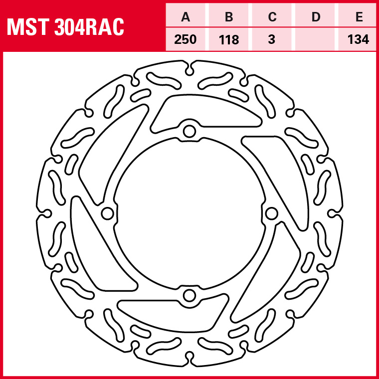 TRW Bremsscheibe Sportiv starr MST304RAC