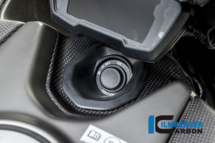 Ilmberger Carbon Zündschlossabdeckung, matt, Ducati Diavel 1260 , 2019-