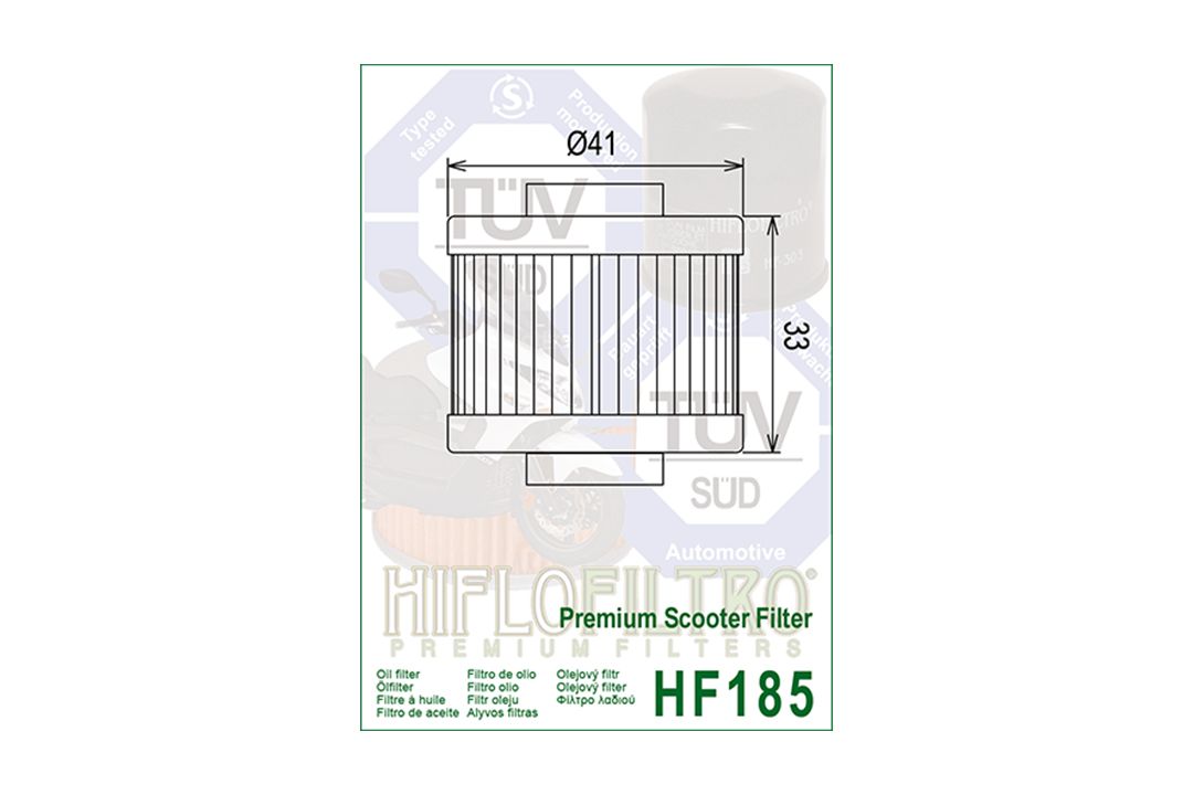 HIFLO Ölfilter HF185 für diverse Aprilia / BMW / Peugeot Modelle