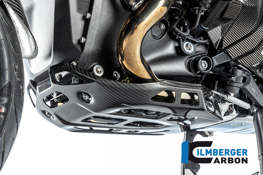Ilmberger Carbon Unterer Motorschutz, glänzend, für BMW R1300GS 2023-