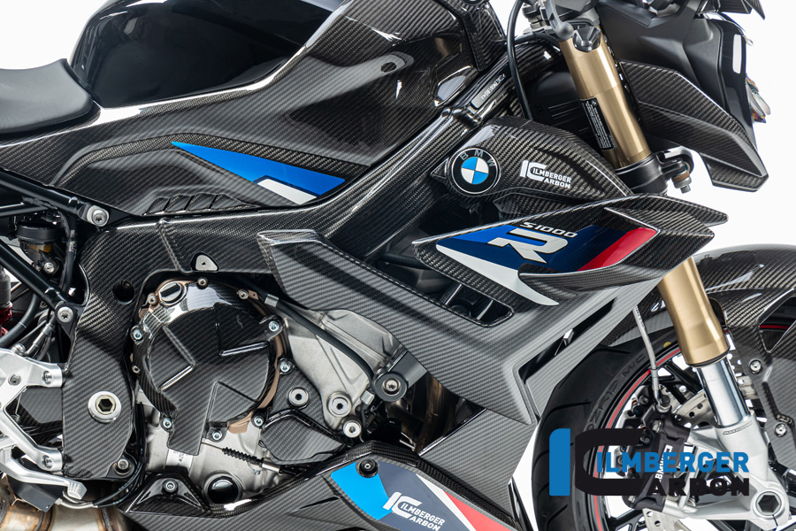 Ilmberger Carbon Wasserkühlerabdeckung rechts, glänzend, BMW S1000R 2021-