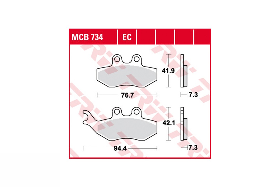 TRW Bremsbelagsatz MCB734EC