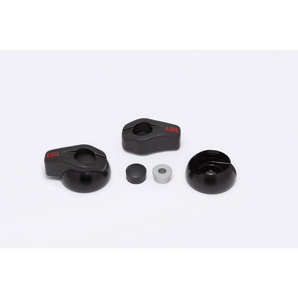 LSL Crash Pad Classic Köpfe, schwarz, Paar