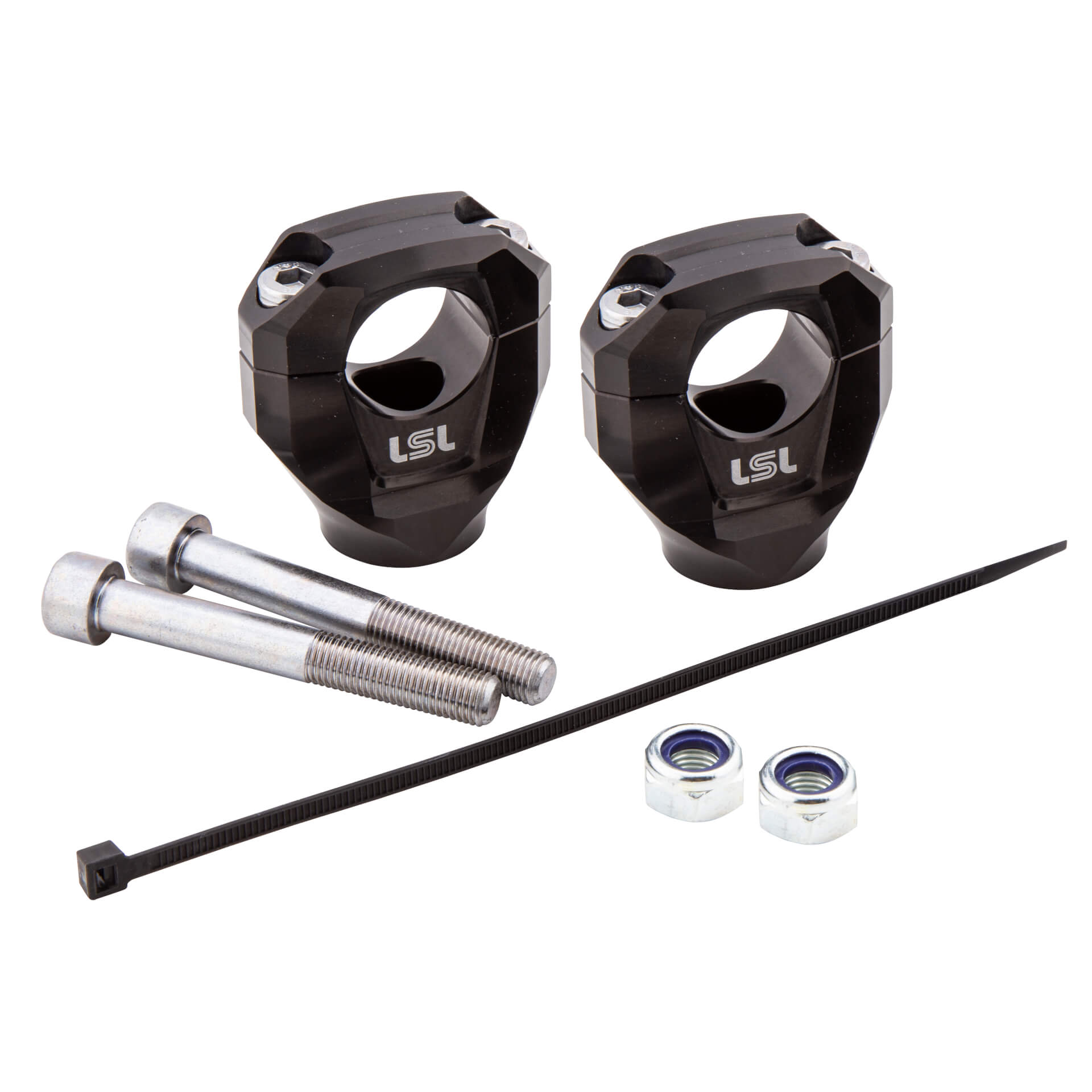 LSL GONIA Klemmbock-Kit 28,6 mm für BMW S1000R, Typ 2R99, 2R99r,  2021- , schwarz