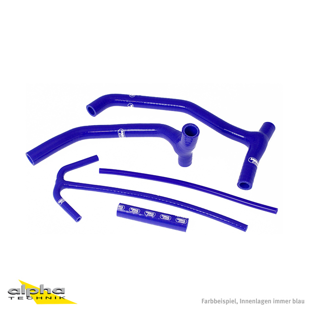 SAMCO SPORT Siliconschlauch Kit blau für Husqvarna SM570R ab Modelljahr 2001-