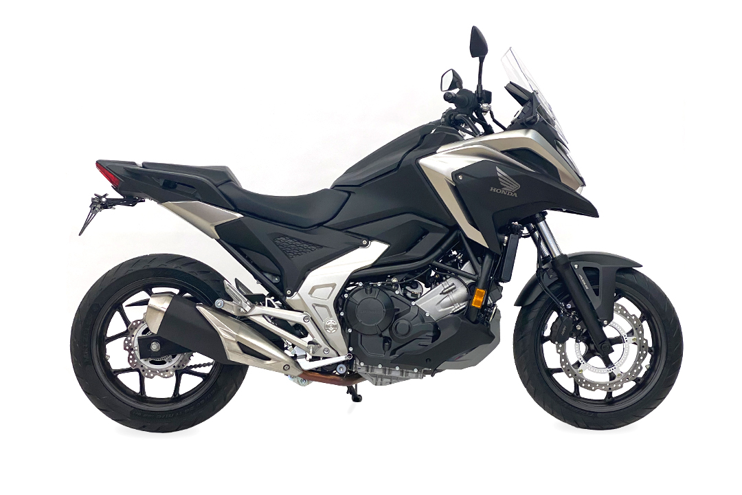 alpha Technik Kennzeichenhalter Edelstahl schwarz für Honda NC750X ab 2021-