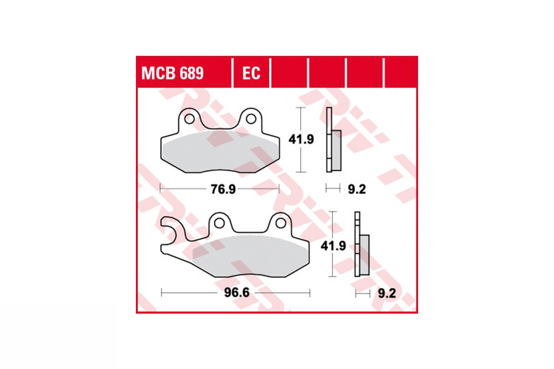 TRW Bremsbelagsatz MCB689EC vorne