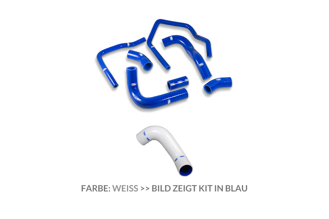 SAMCO SPORT Siliconschlauch Kit weiß für Kawasaki ZX9R Modelljahr 1998-2003