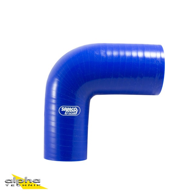 Samco Siliconschlauch 90° Reduzierstück 16-13 mm blau