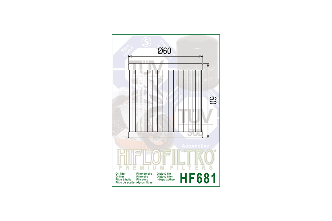 HIFLO Ölfilter HF681 für diverse Hyosung Modelle