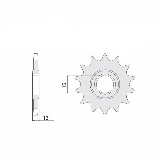 Ritzel, 14 Zähne, Teilung 428
