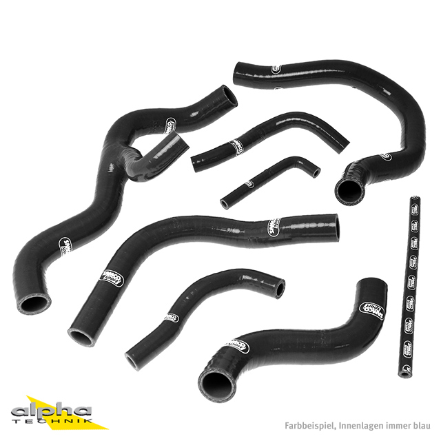 SAMCO SPORT Siliconschlauch Kit schwarz für Honda CB600F Hornet Modelljahr 2007-2014