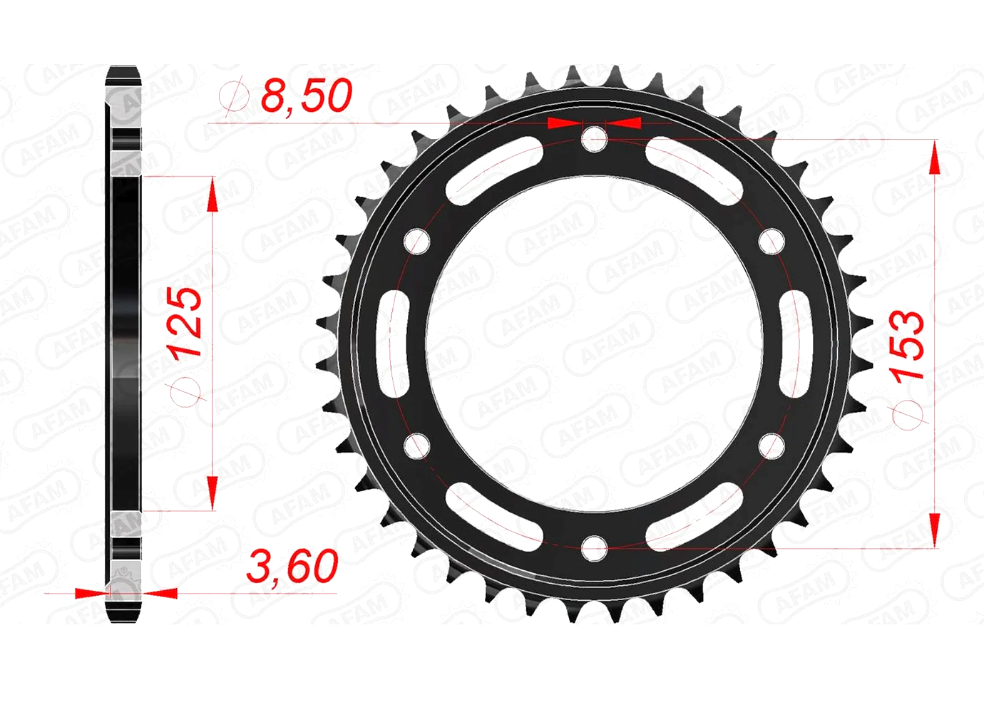 ENUMA Kettensatz 520DEX für Honda CRF300 L 2023-, CRF300 Rally 2021-