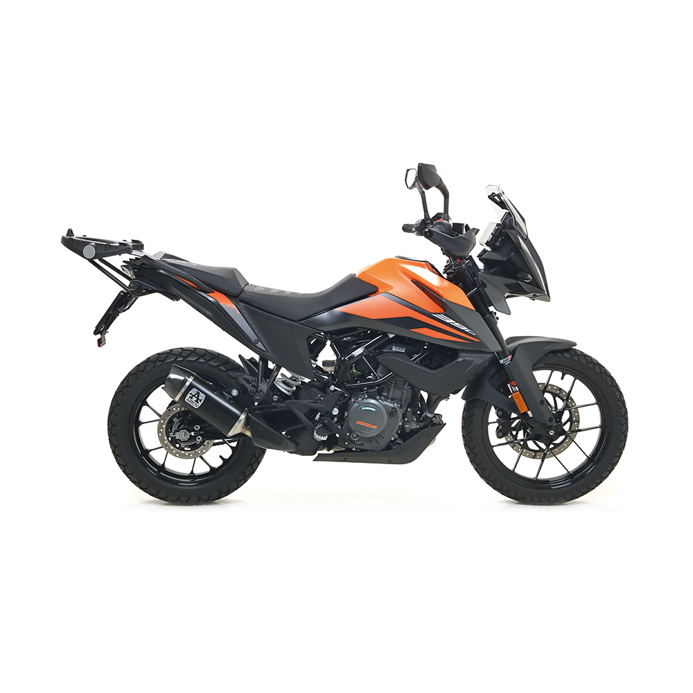 ARROW Auspuff DARK INDY RACE für KTM 390 Adventure 2020-, Aluminium schwarz