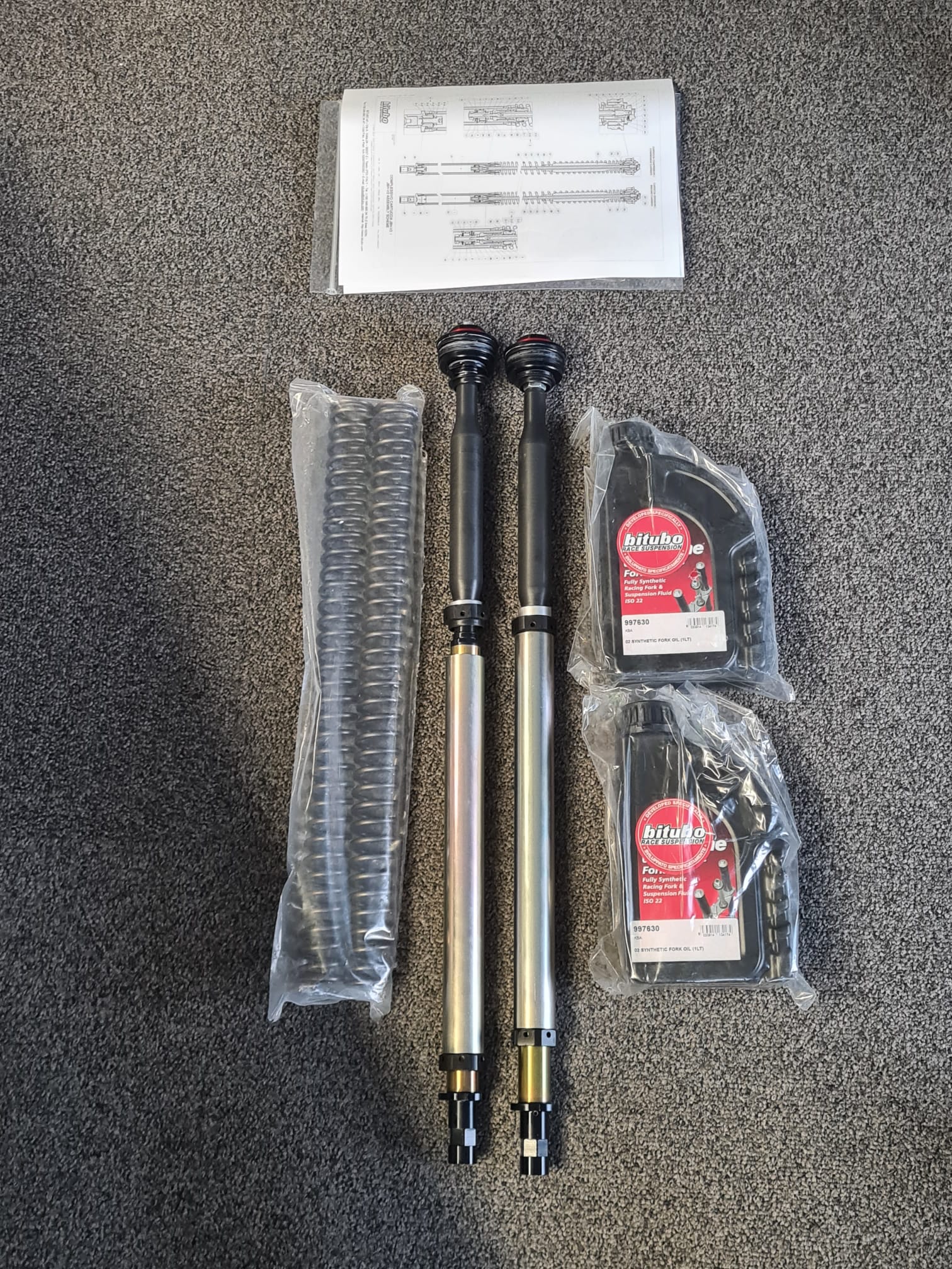 BITUBO JBH Gabeldämpfer-Kit  für Honda CRF1000L Africa Twin / CRF1100 Africa Twin