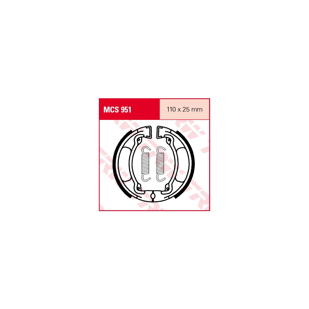TRW LUCAS Bremsbackensatz MCS951