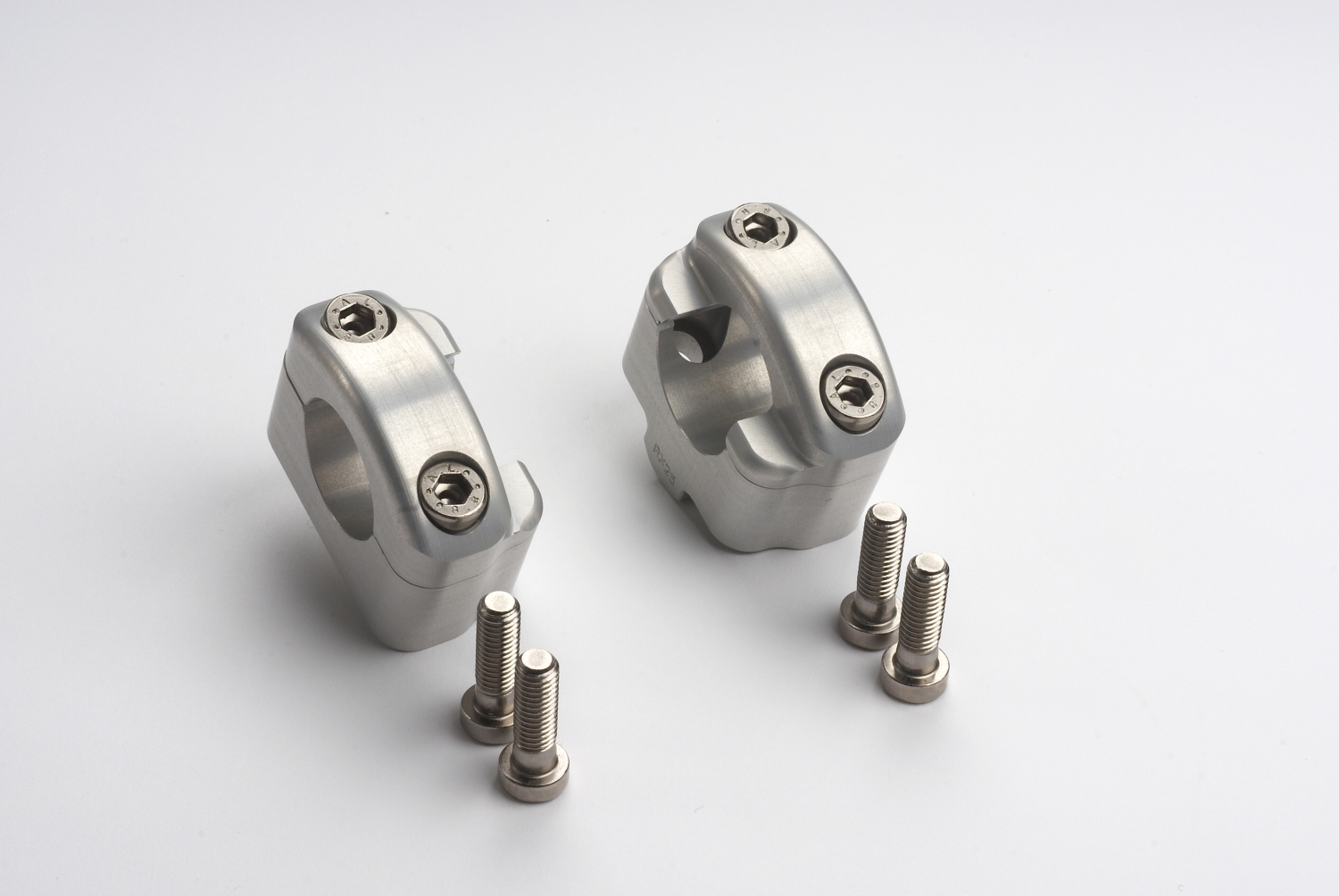 LSL Klemmböcke Ø22,2/Ø28,6, silber, +25mm Anhebung