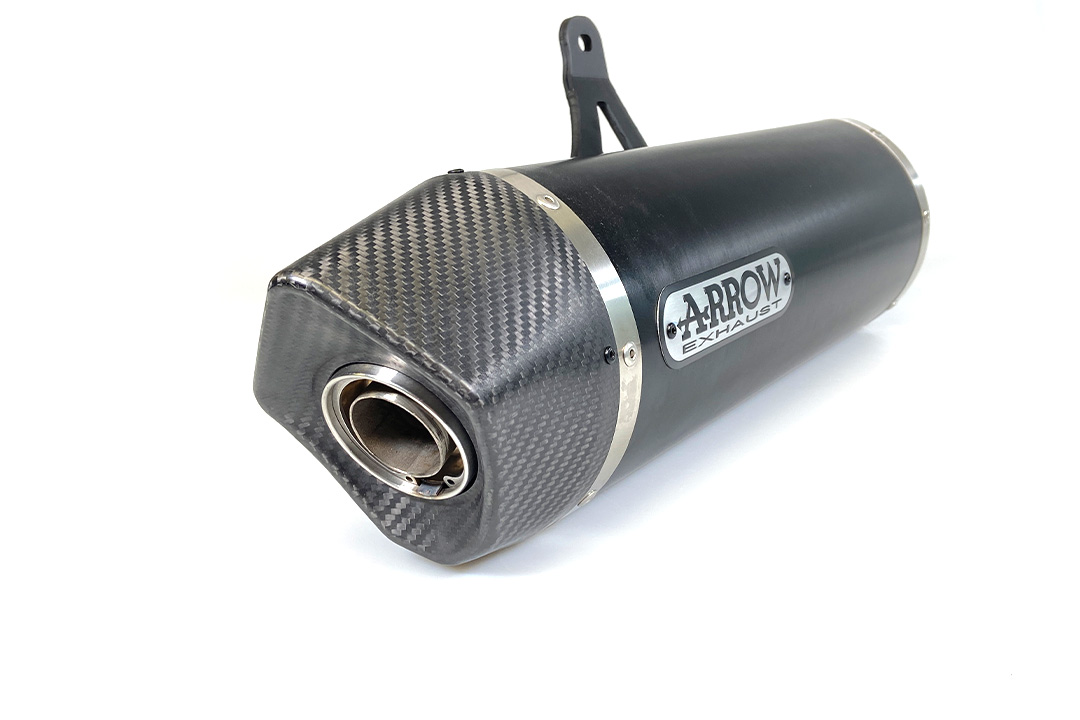 ARROW Auspuff MAXI RACE TECH für Honda CRF1000L Africa Twin 2016- aus Aluminium, schwarz