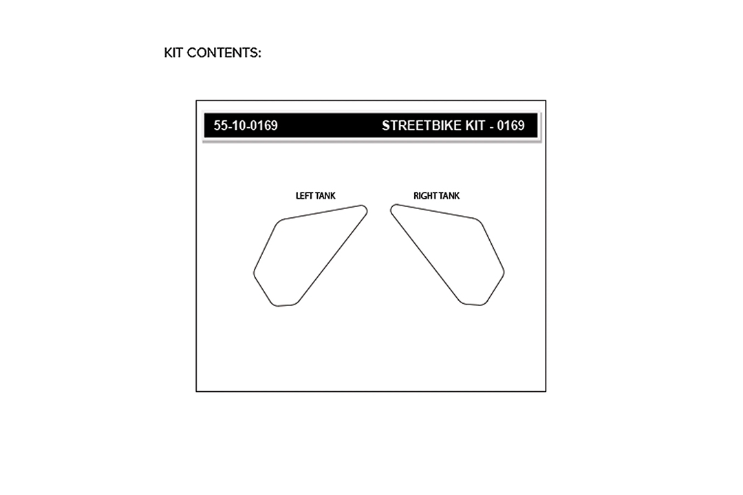 Stompgrip Tank Pad klar, Volcano, für Zero S ZF9.8, 2019-2023, SR ZF13.0, 2020-2023