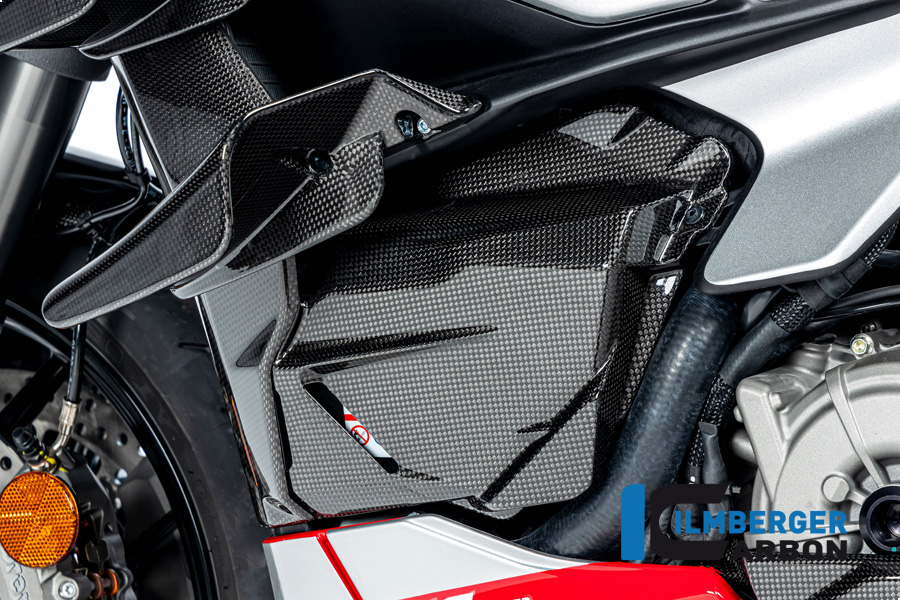 Ilmberger Carbon Batteriefachabdeckung, glänzend, Ducati Streetfighter V2,  2022-