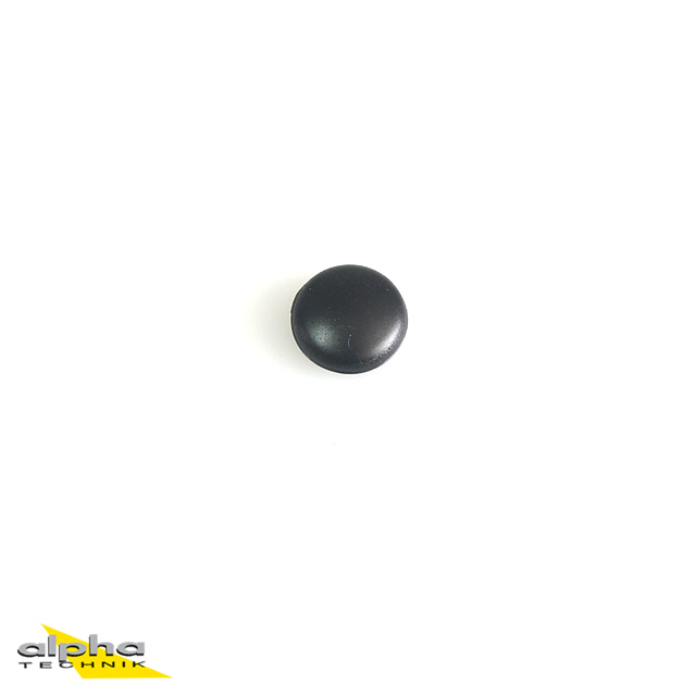 Verschluss-Stopfen 10,0mm (PVC, schwarz)