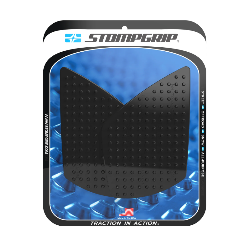 Stompgrip Tank Pad schwarz, Volcano, Streetbike Tank Kit für KTM, 390 RC, 2022-2026, Triumph Street Triple 765 R, RS, Moto 2, 2023-2026