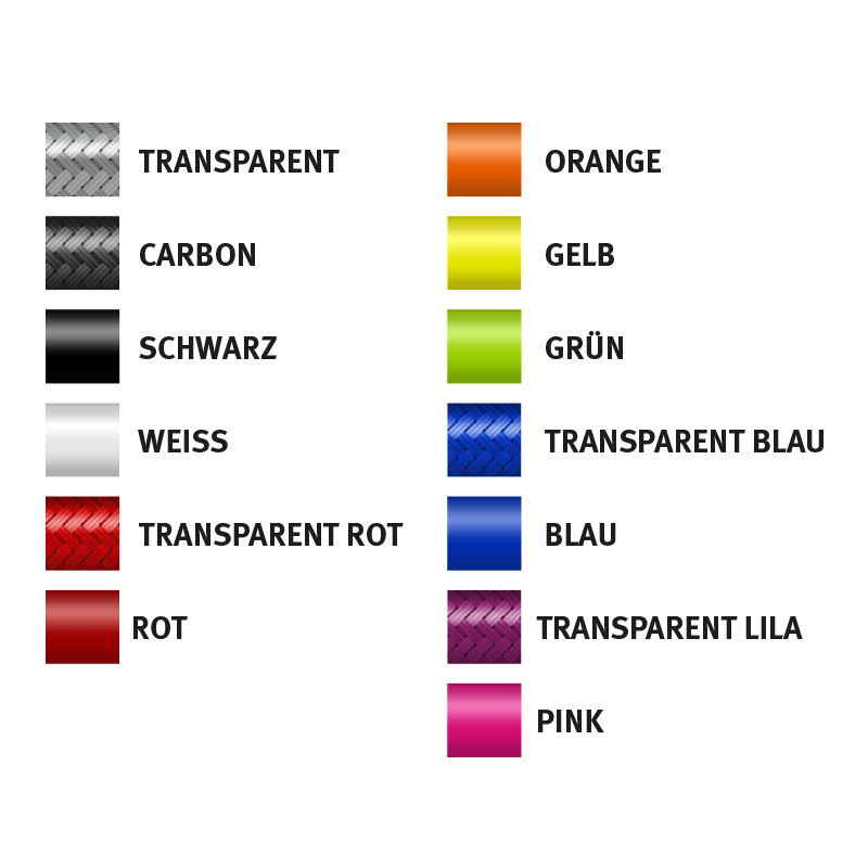 HEL Stahlflexleitung Ducati Diavel 1200 2011 - 2013 Kupplung, Edelstahl
