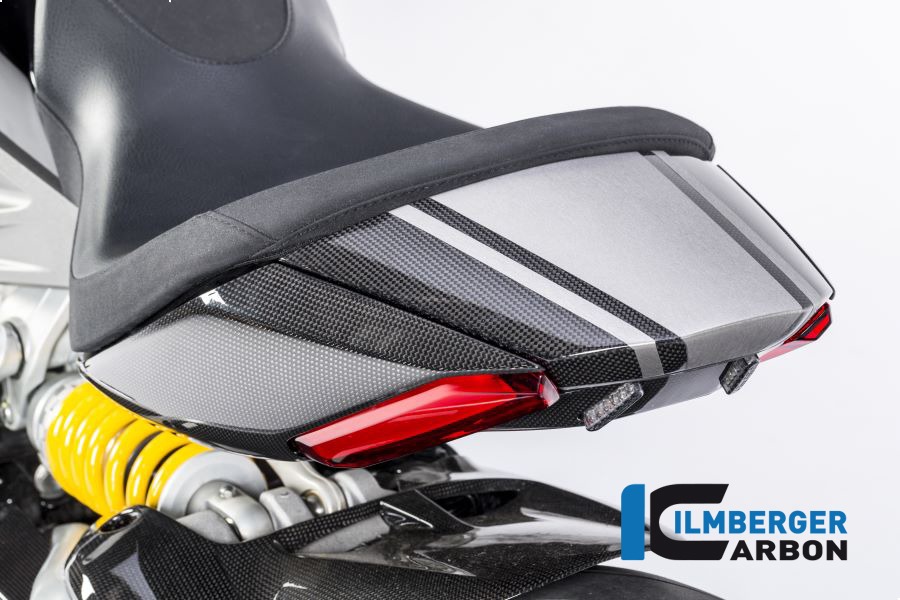 Ilmberger Carbon Soziussitzabdeckung glanz