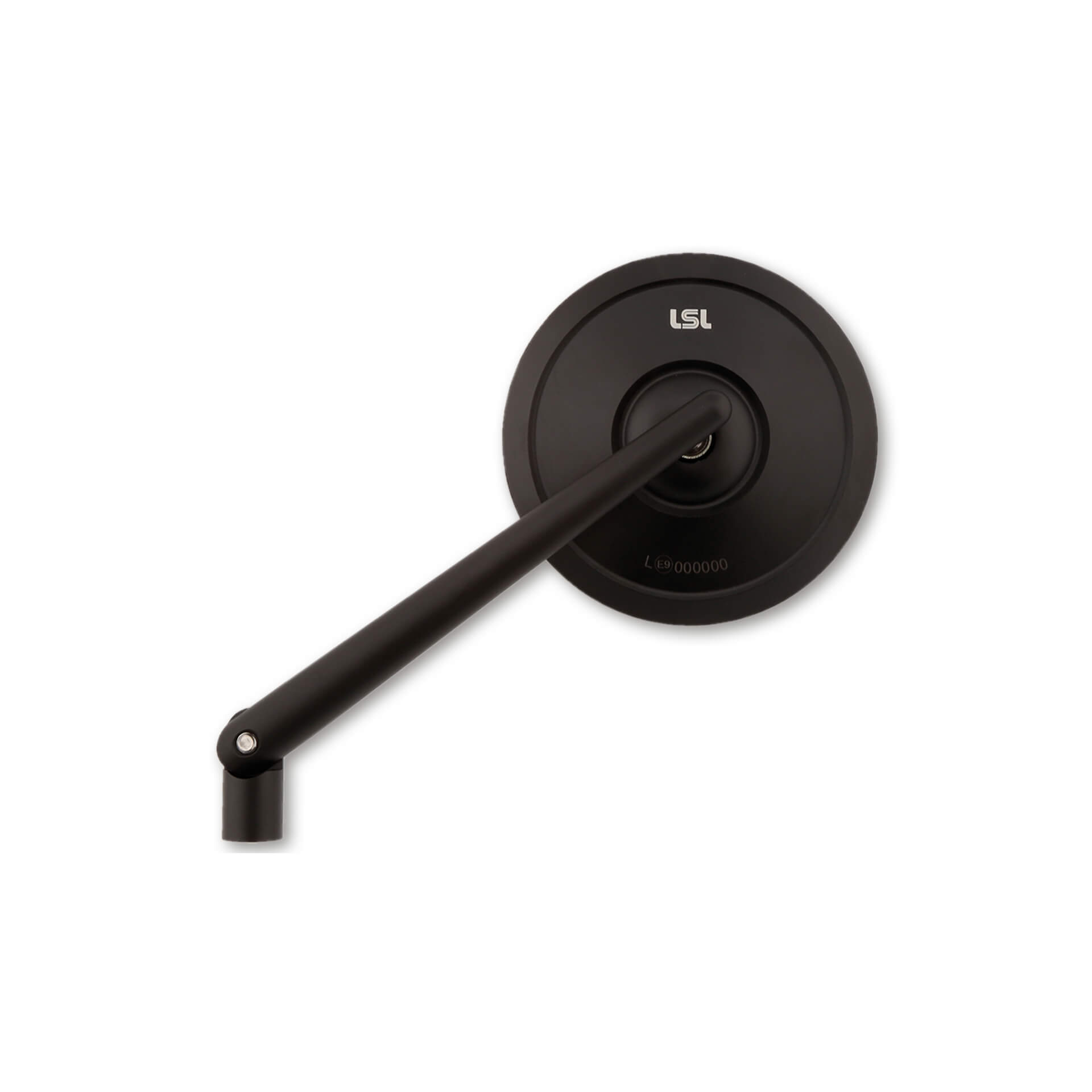 LSL Spiegel RETRO, Lenkerspiegel, schwarz, mit Straßenzulassung, ECE, mit je einem M10 x 1.25 Rechts- und Linksgewindeadapter