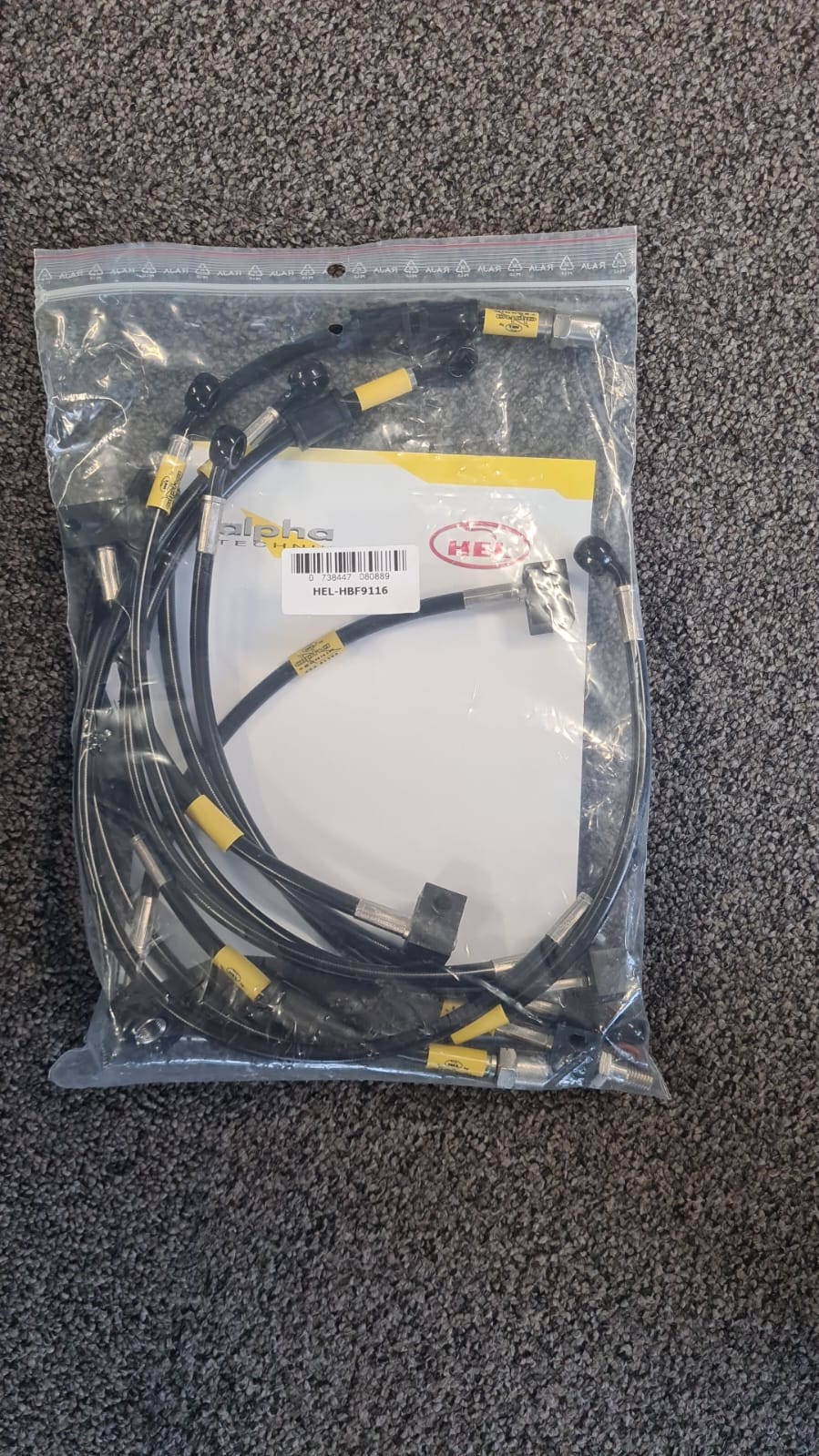 HEL Stahlflexleitung vorne und hinten Verlegeart OEM für Yamaha FZ1-NA ABS  Fazer (Naked model only) 2008 - 2012, Edelstahl