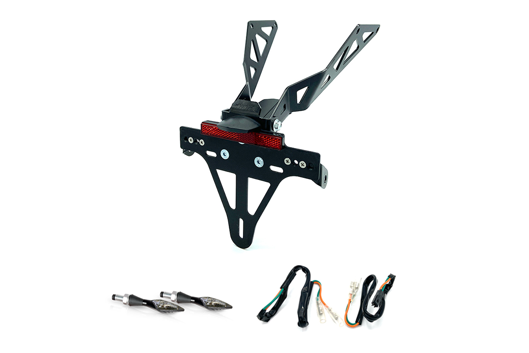 Kennzeichenhalter-Blinker-Kit XLED für HONDA CB650R/CBR650R CB650RA/CBR650RA ab Modelljahr 2021 (Hinten)
