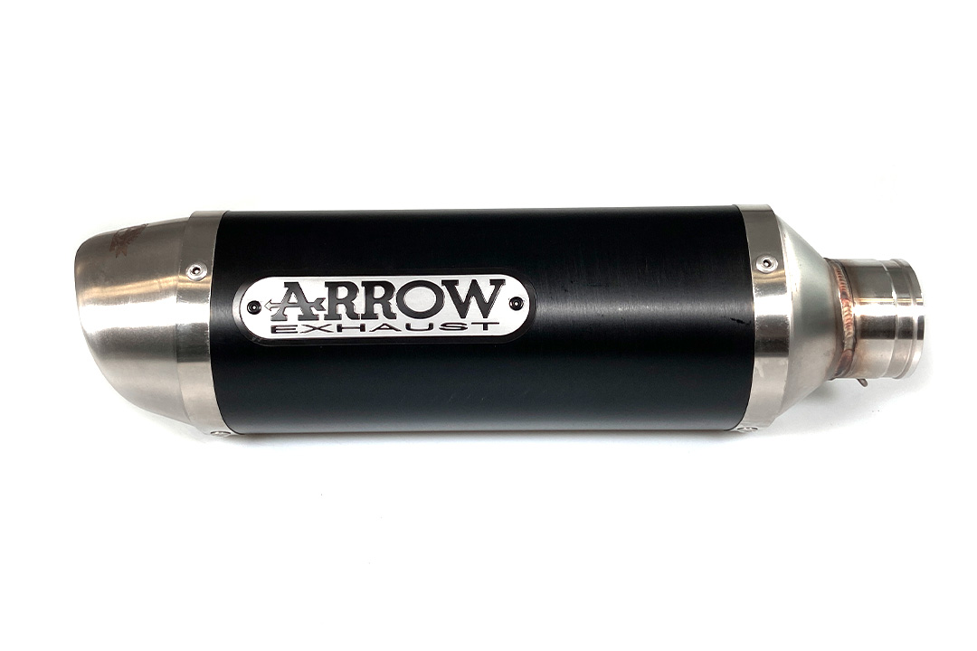 ARROW Auspuff DARK THUNDER für Suzuki GSX-R 600 / 750 Modelljahr 2006-2007, Aluminium schwarz (Nur für ARROW Krümmer)