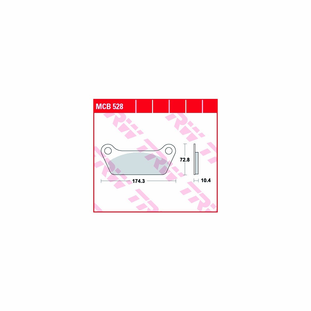 TRW Bremsbelagsatz Allround MCB528 hinten