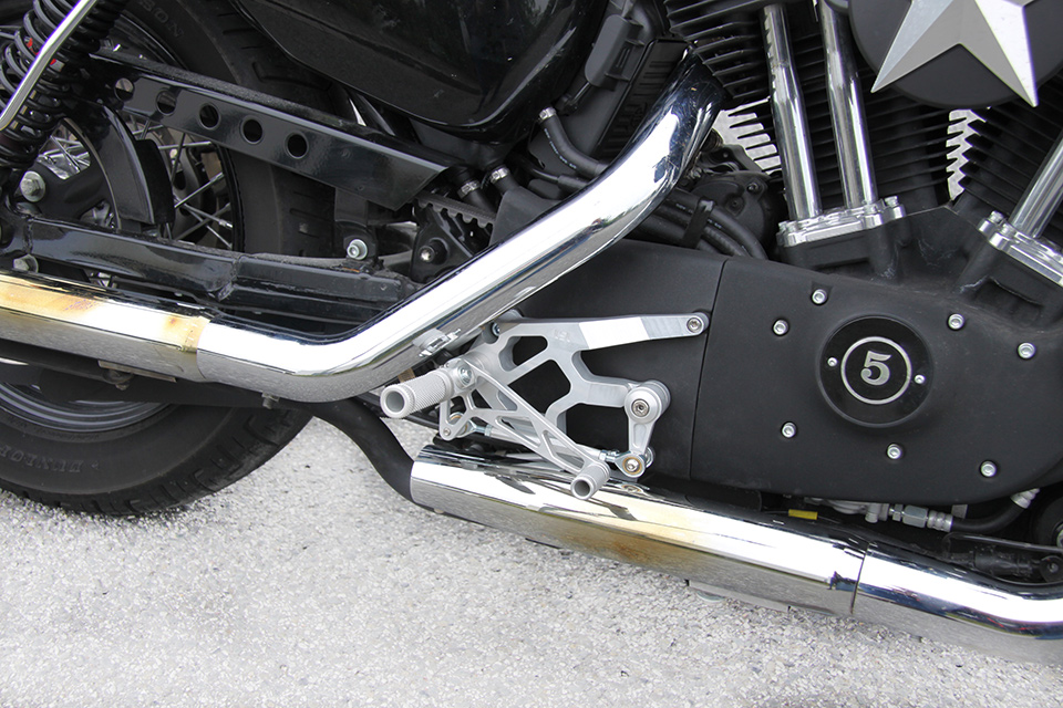 LSL Rastenanlage mit ABE für Harley Davidson Sportster, 2004-2013 ohne ABS, silber