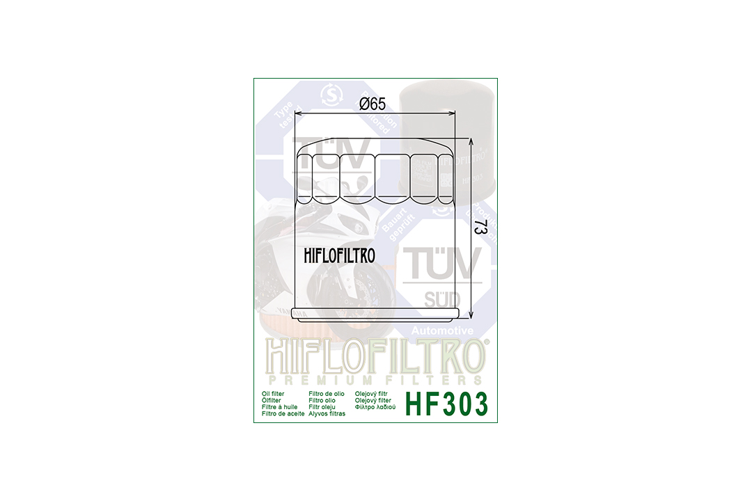 HIFLO Ölfilter HF303  für diverse Bimota / Honda / Kawasaki / Yamaha Modelle