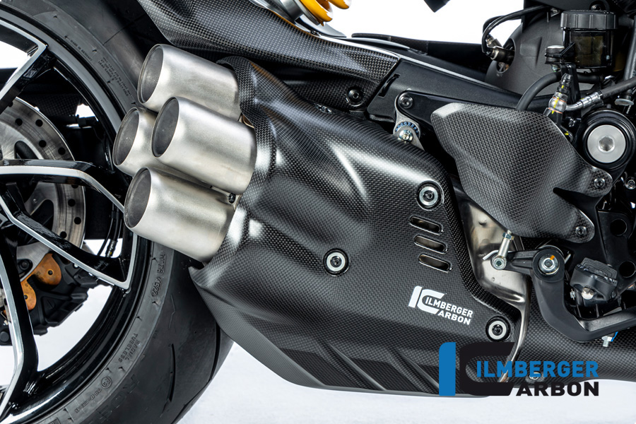 Ilmberger Carbon Auspuffhitzeschutz am Endtopf, matt, Ducati Diavel V4 , 2023-