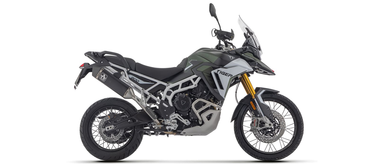 ARROW VELOCE DARK Slip-On für Triumph Tiger 900 GT, GT Pro, Rally Pro, 2024- 