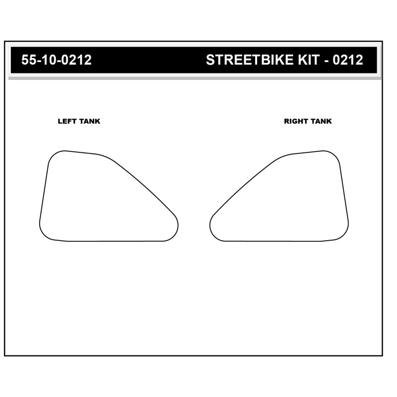 Stompgrip Tank Pad klar, Icon, Streetbike Tank Kit für Yamaha MT09, 2024-2025